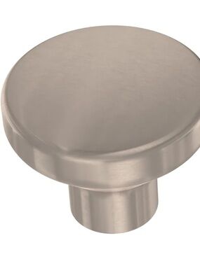allen + roth Satin Nickel 1-1/4 in Knob 6 ct